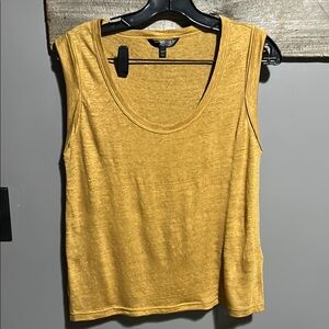 NWOT banana republic Mustard Sleeveless tank Top